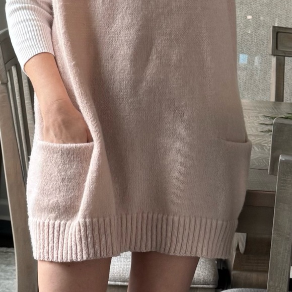 Cream Knit Sweater Sleeveless Vest Dress - Picture 8 of 13